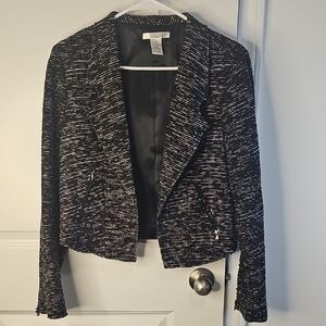 WD.NY Black and White Tweed Blazer‎